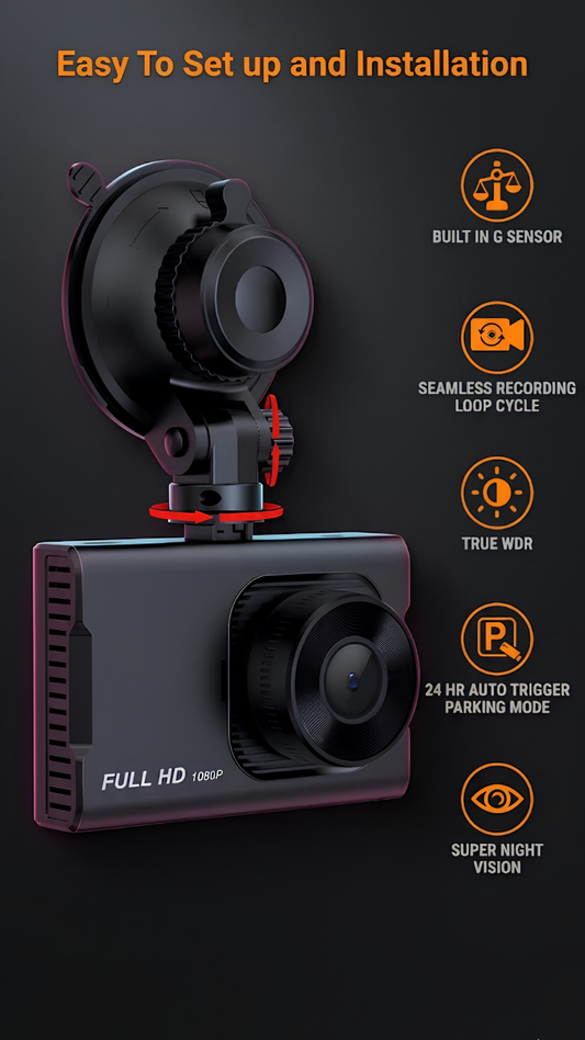 NEXPOW Dual Dash Cam 1080P HD