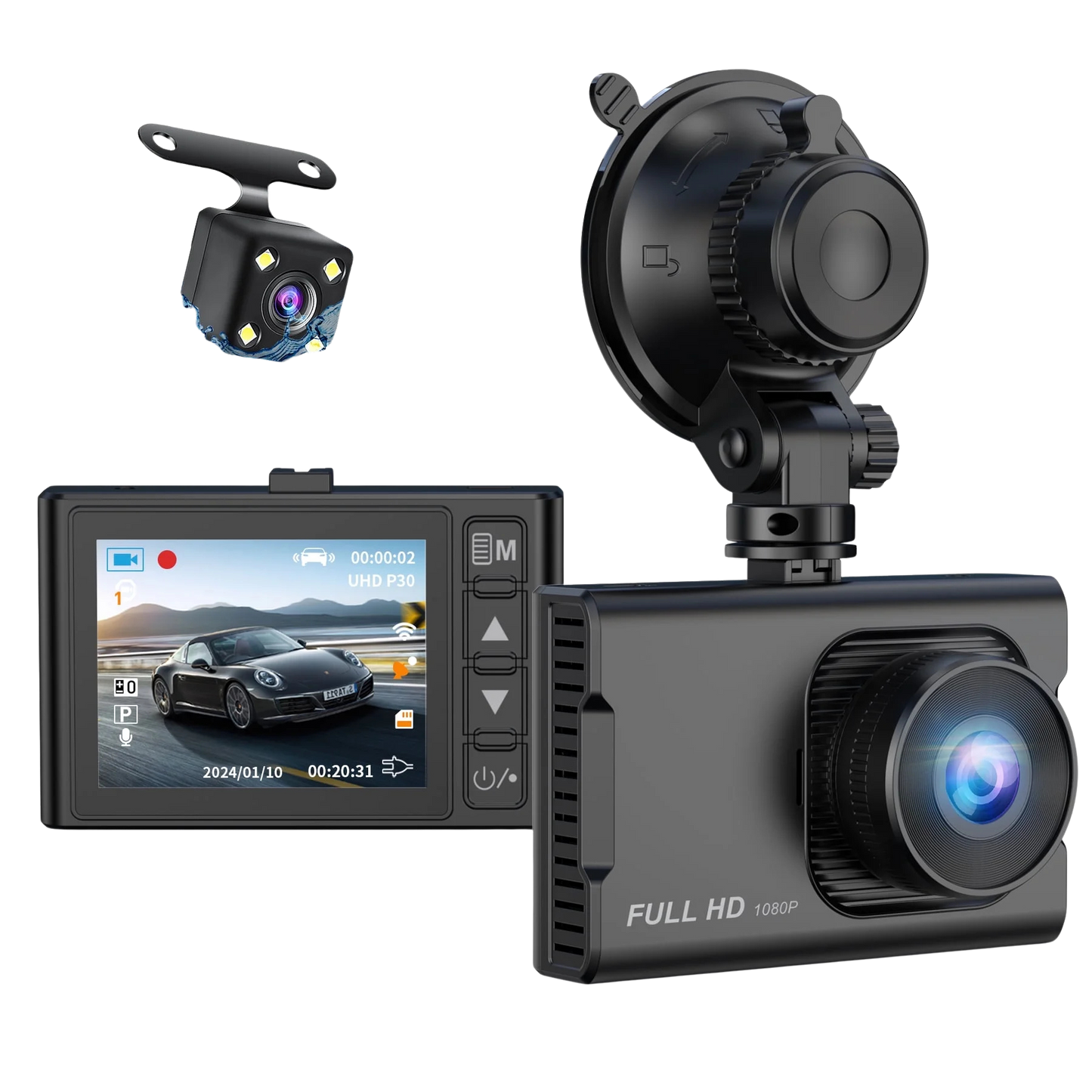 NEXPOW Dual Dash Cam 1080P HD