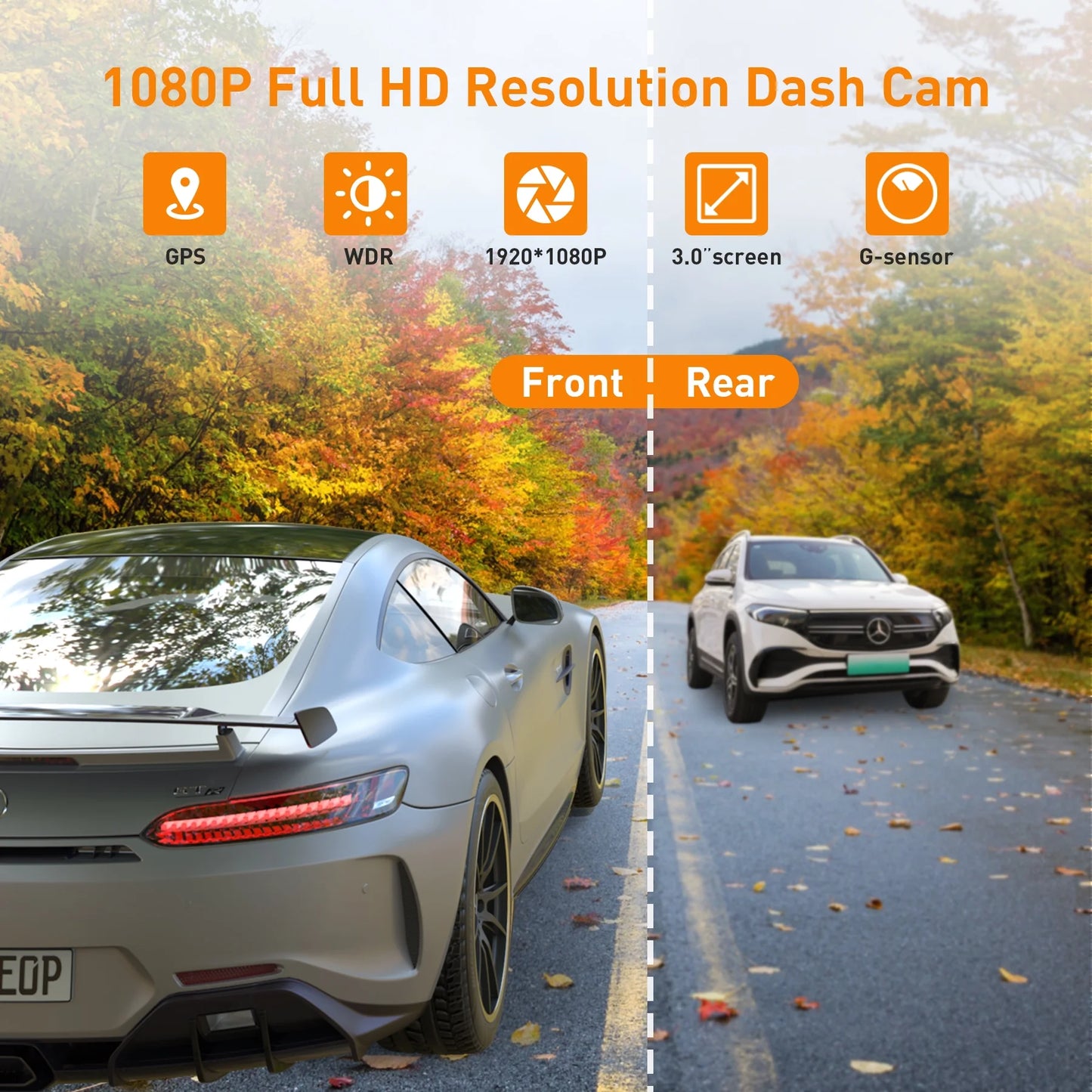 NEXPOW Dual Dash Cam 1080P HD
